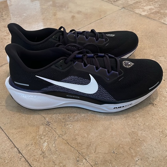 New Never Worn Nike Pegasus NFL Baltimore Ravens Road Running Shoes Size 41 - Picture 4 of 8